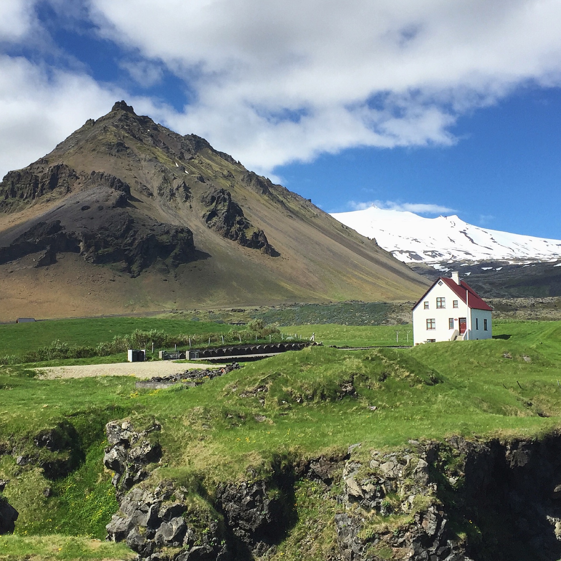 Private luxury tour vehicle on an Icelandic mountain road