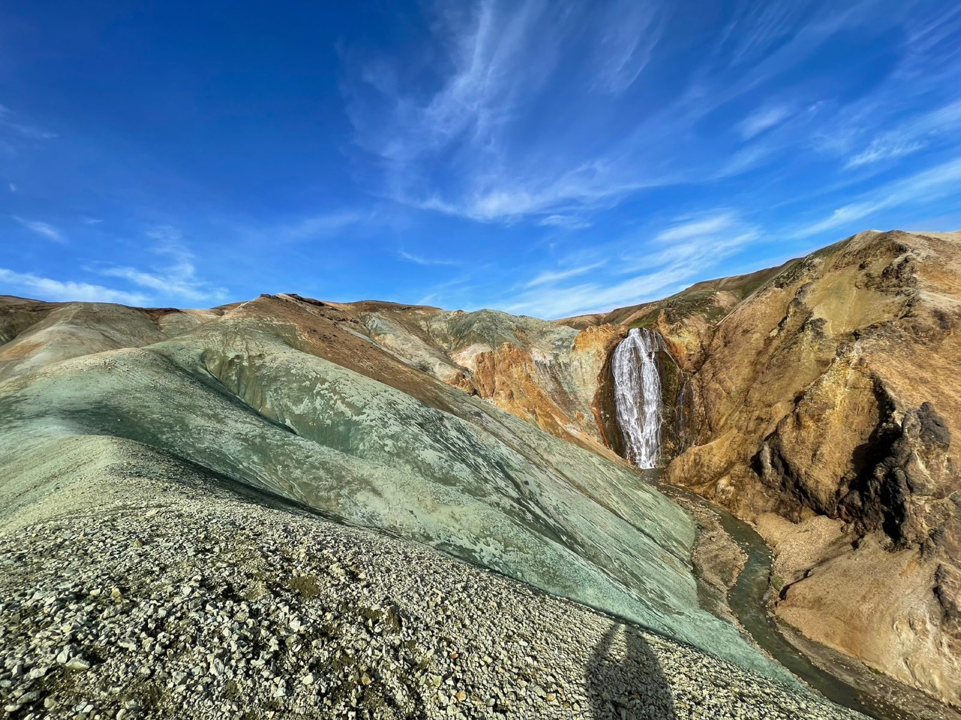 Scenic Icelandic landscape under a dramatic sky