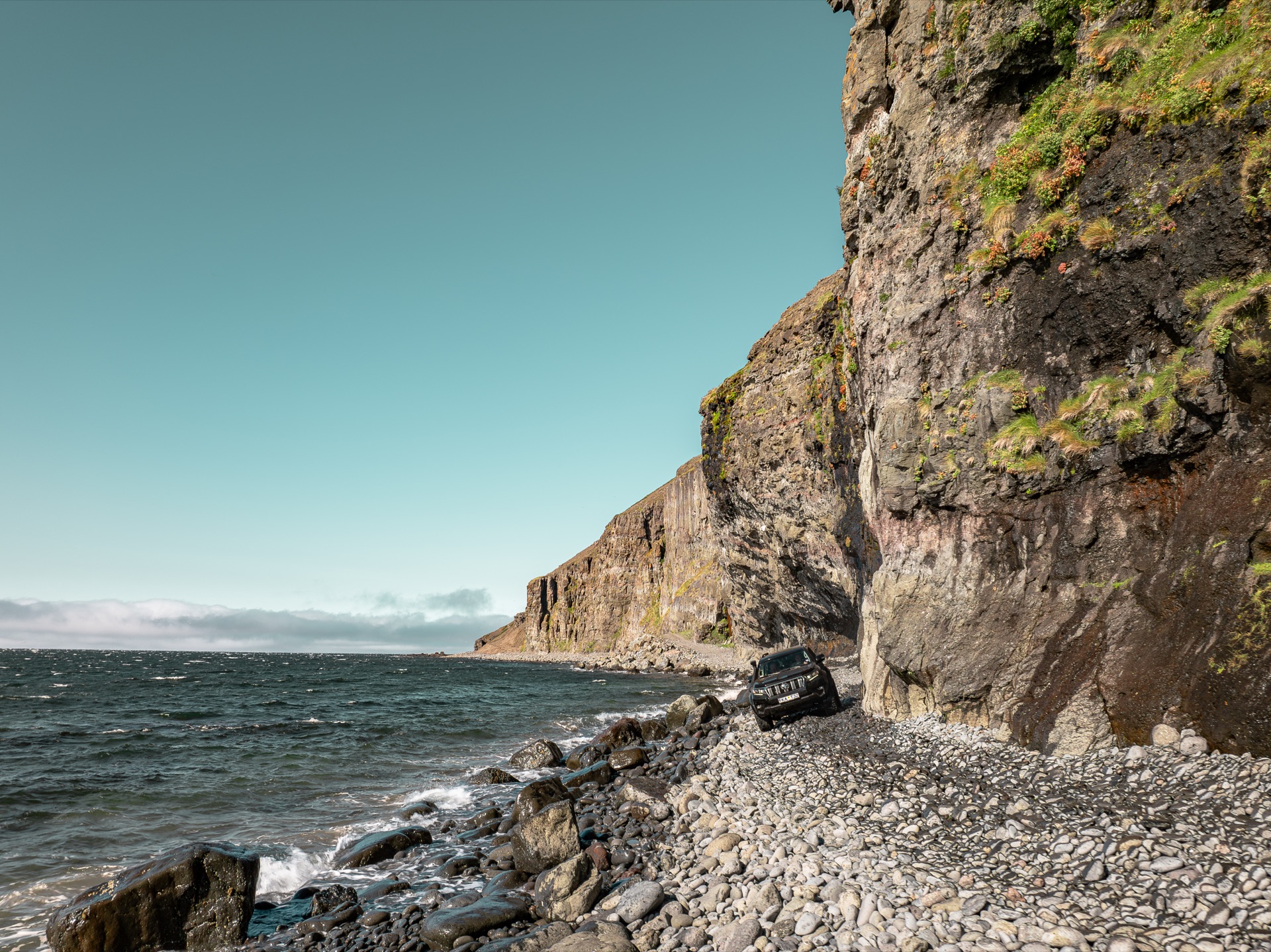 Svalvogsvegur coastal road through the Icelandic Westfjords